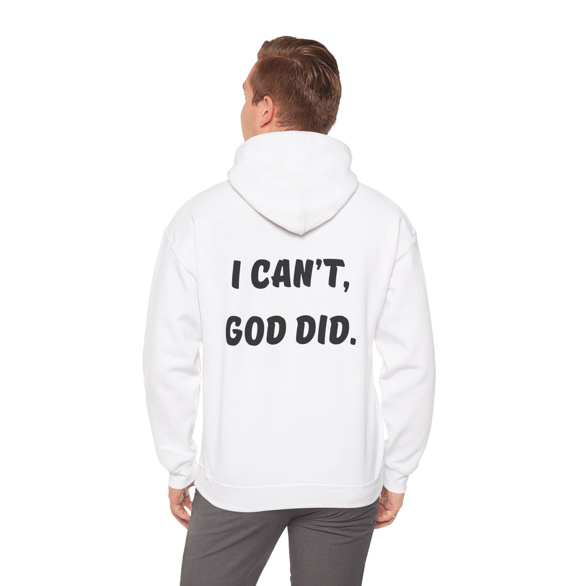 "I can't, God did." Inspirational Hoodie: Unisex Heavy Blend™ Hooded Sweatshirt, Christian Apparel, Faith Sweatshirt, Motivational Gift, Cozy Casual Wear, [...]