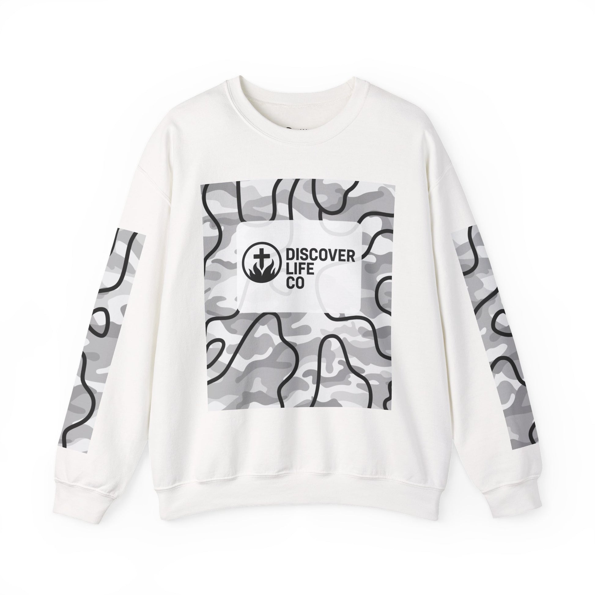 "Be the light" Men's Camo Crewneck