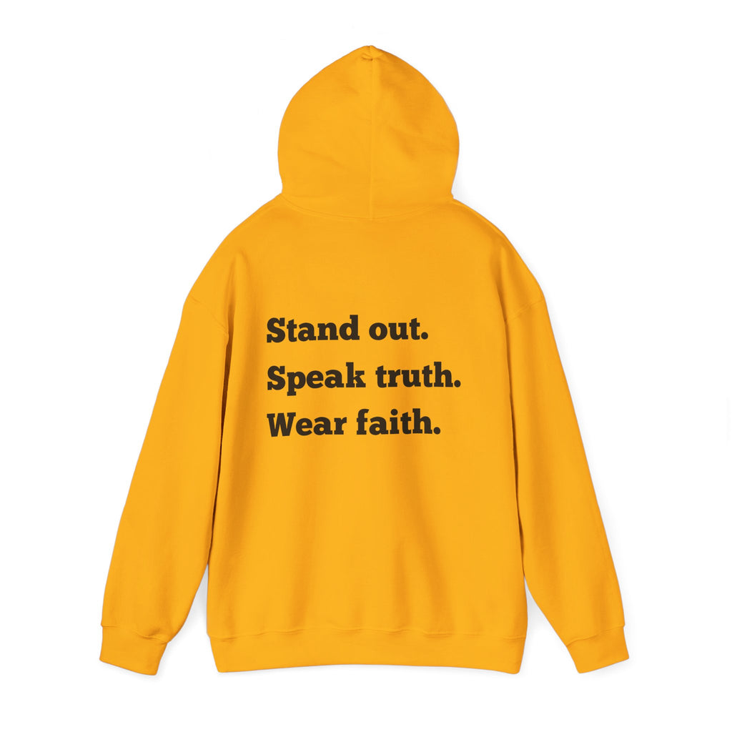 "Stand out, Speak truth, Wear faith" Men's Sweatshirt