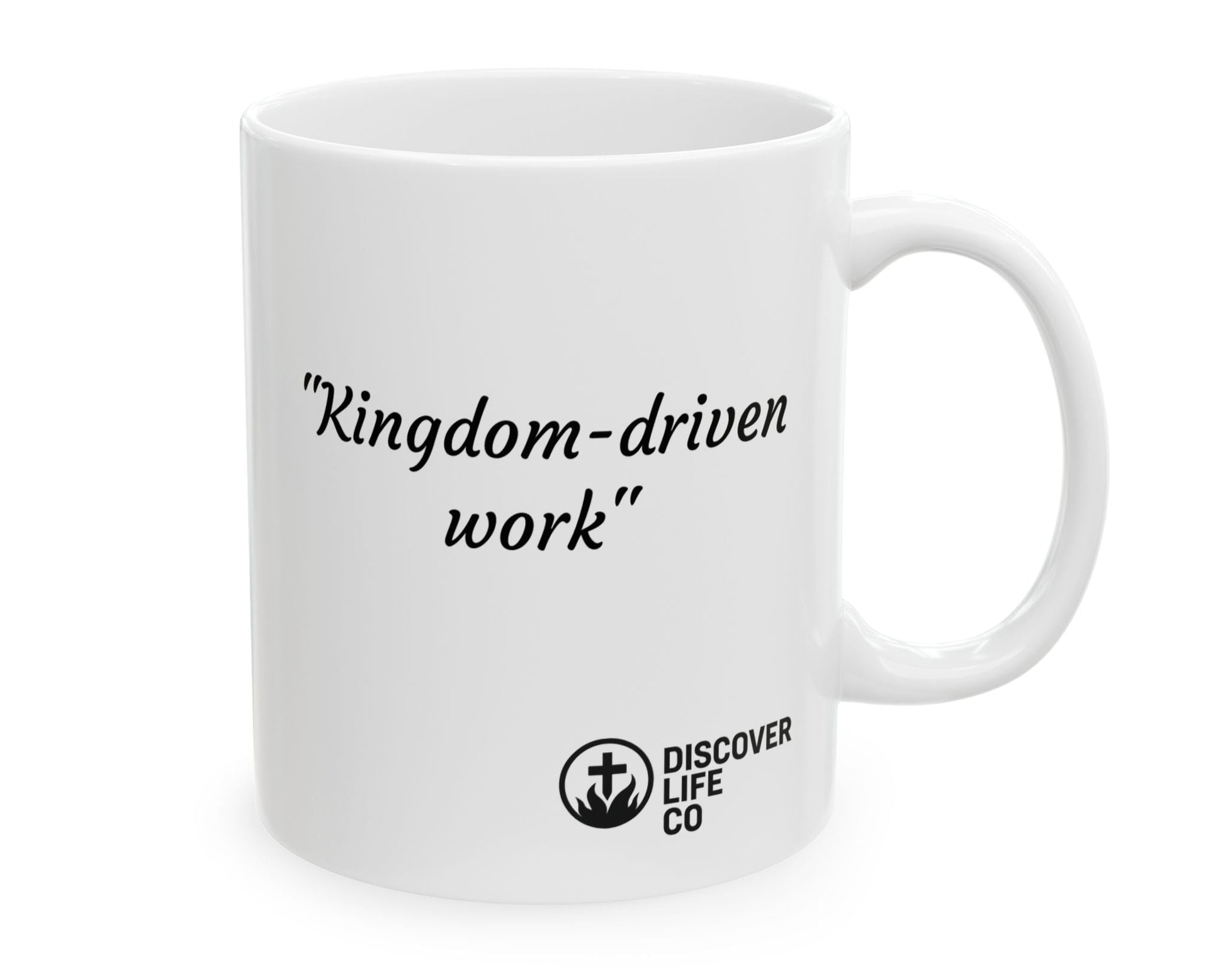 Inspirational Ceramic Mug - "Kingdom Driven" - Perfect for Coffee Lovers, Gifts, Motivational Decor, Home Office, Celebrations