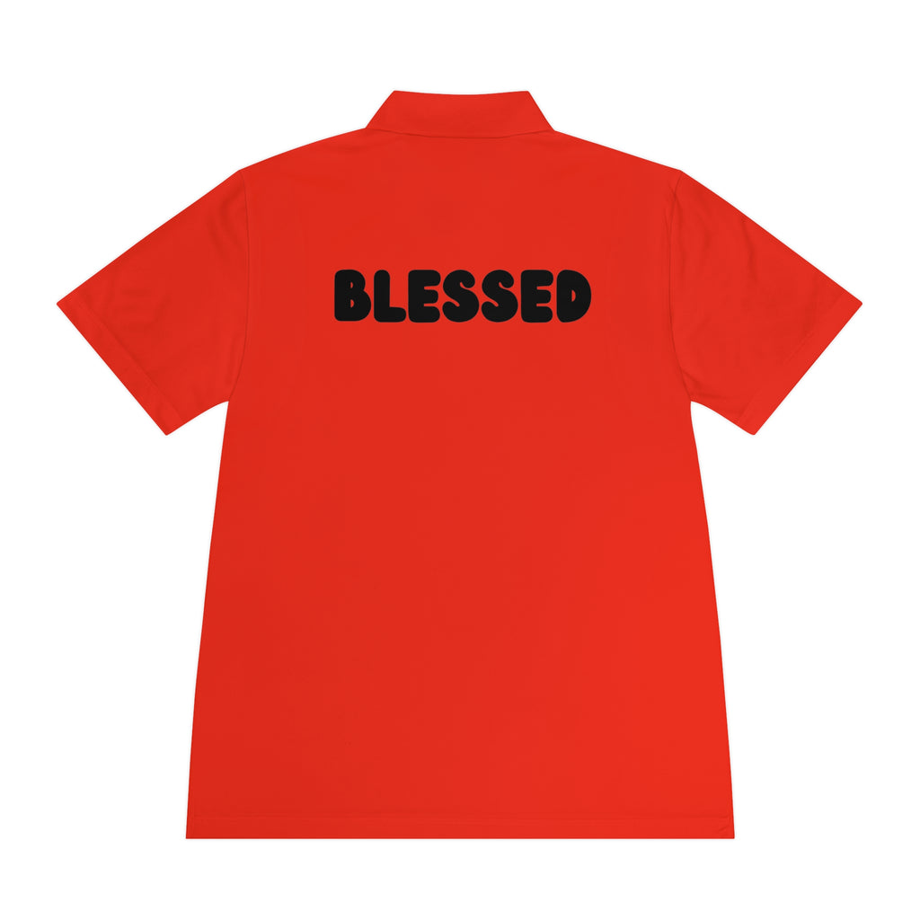 Blessed Men's Sport Polo Shirt - Comfortable Activewear, Casual Outings, Gym Attire, Gift for Him, Outdoor Activities