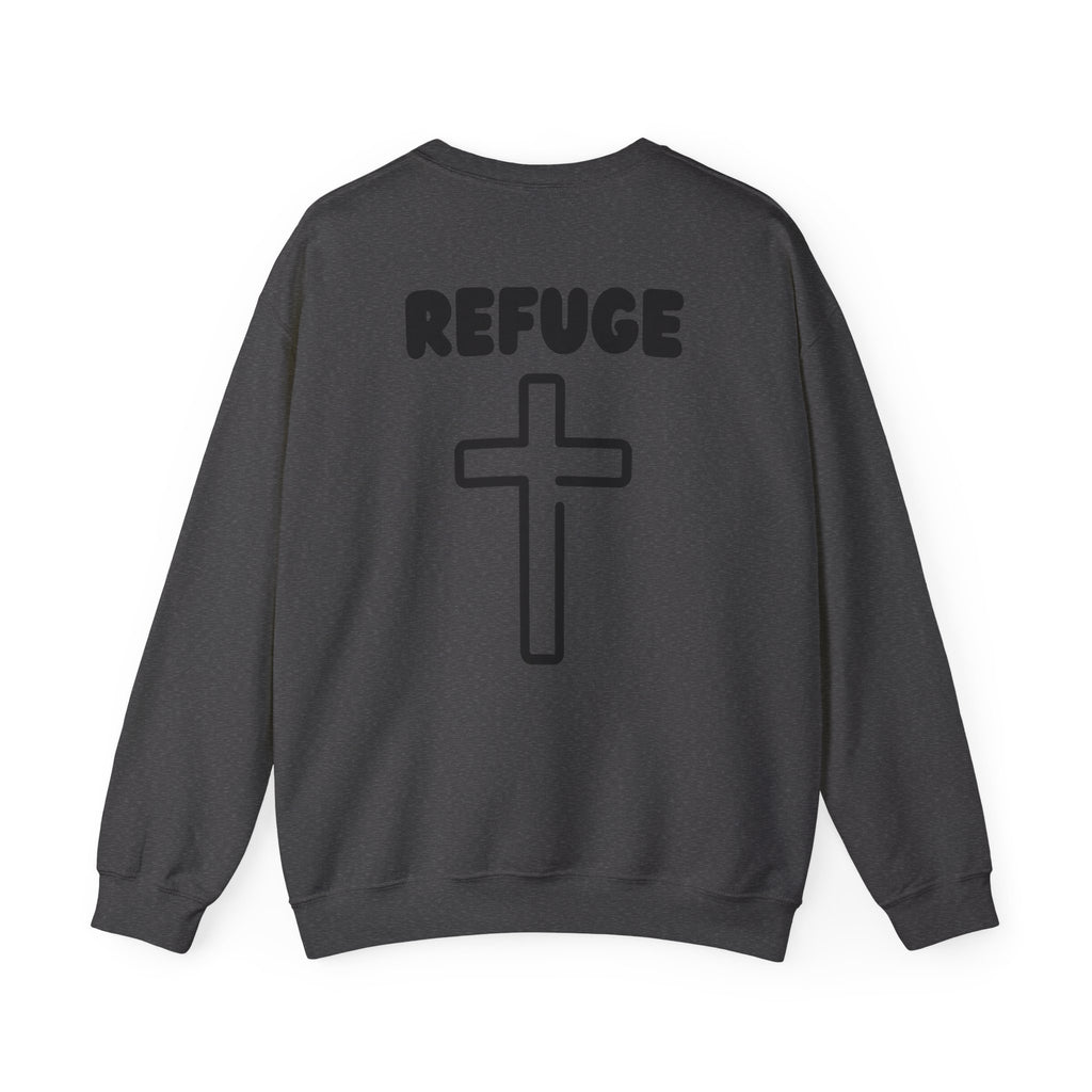 "Refuge, Cross" Men's Crewneck