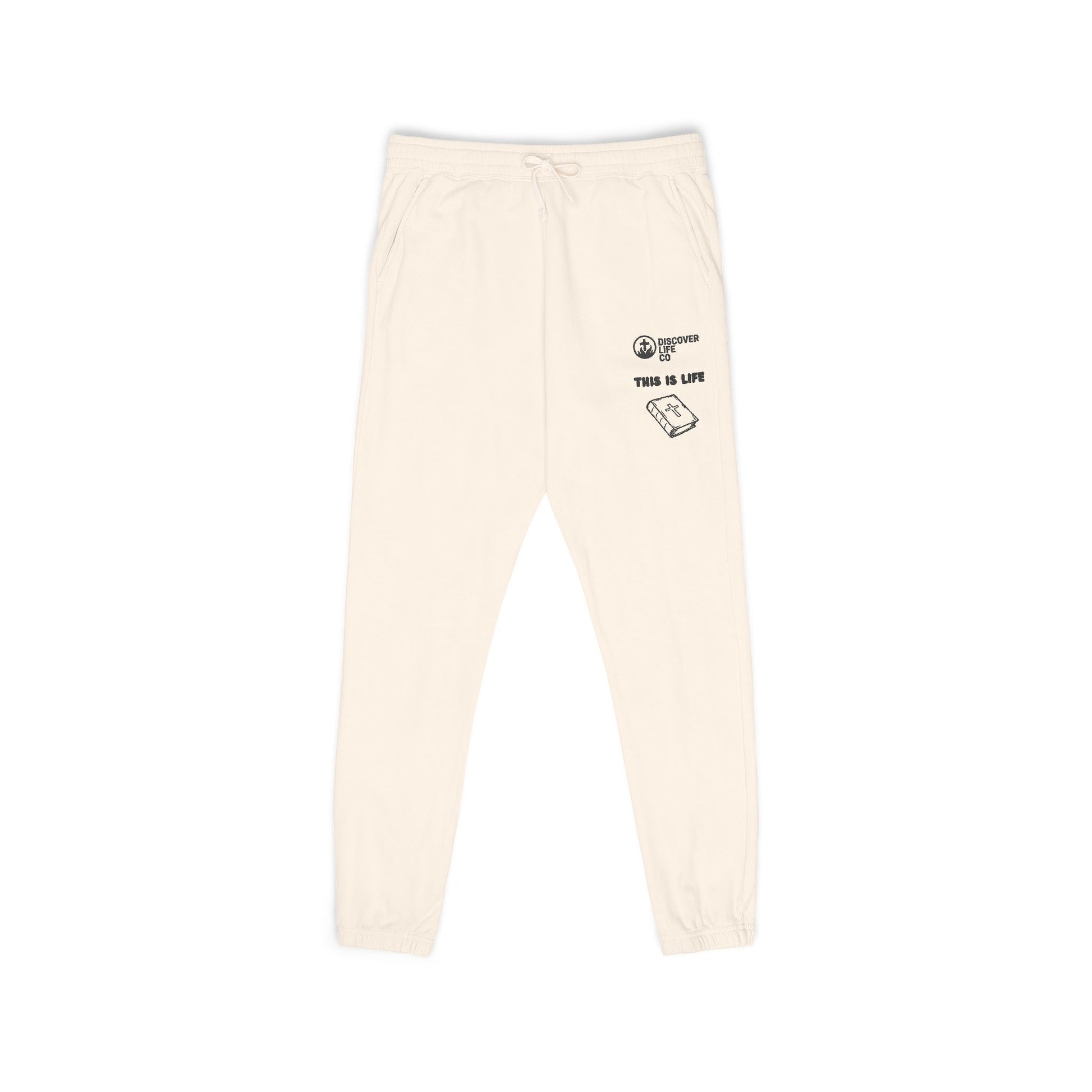 Cozy Garment-Dyed Fleece Sweatpants | Unisex Lounge Pants for Relaxation, Casual Wear, Home Comfort, Gift Idea