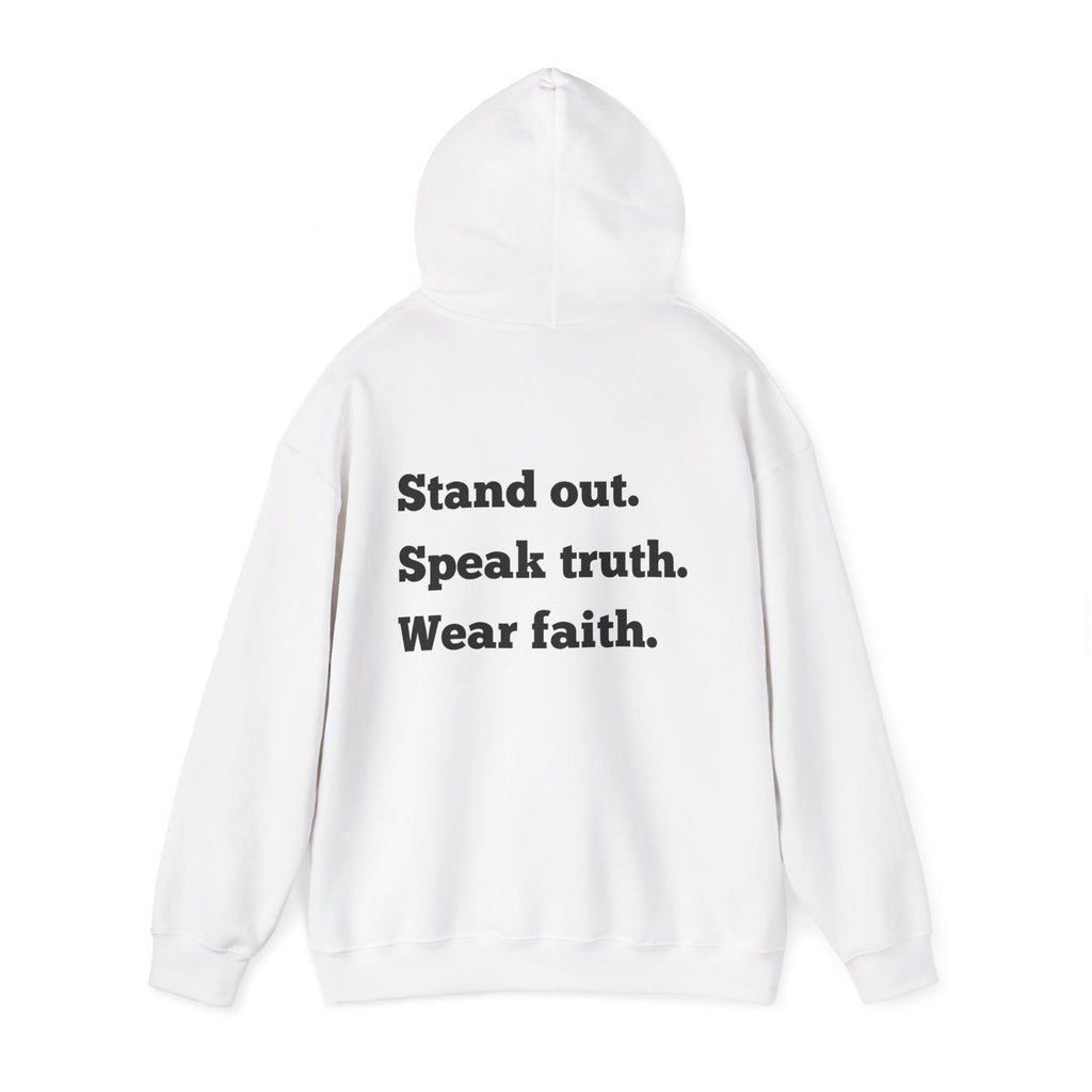 "Stand out, Speak truth, Wear faith" Men's Sweatshirt