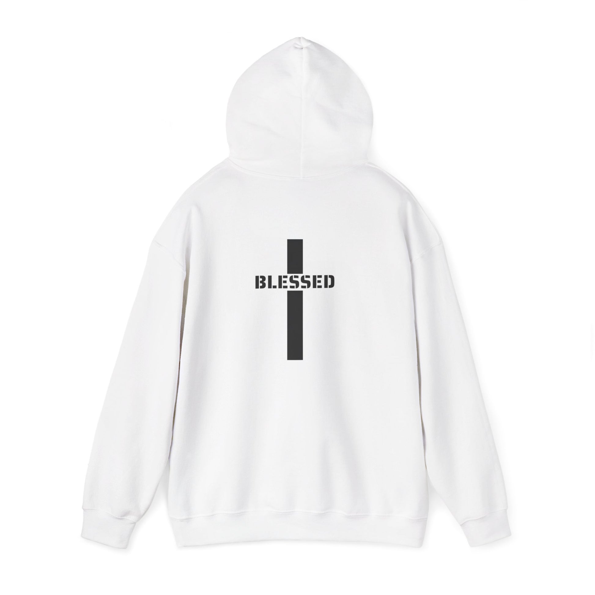 "Blessed cross" Faith-Inspired Unisex Heavy Blend™ Hooded Sweatshirt, Christian Hoodie, Blessed Apparel, Spiritual Gift, Cozy Sweatshirt