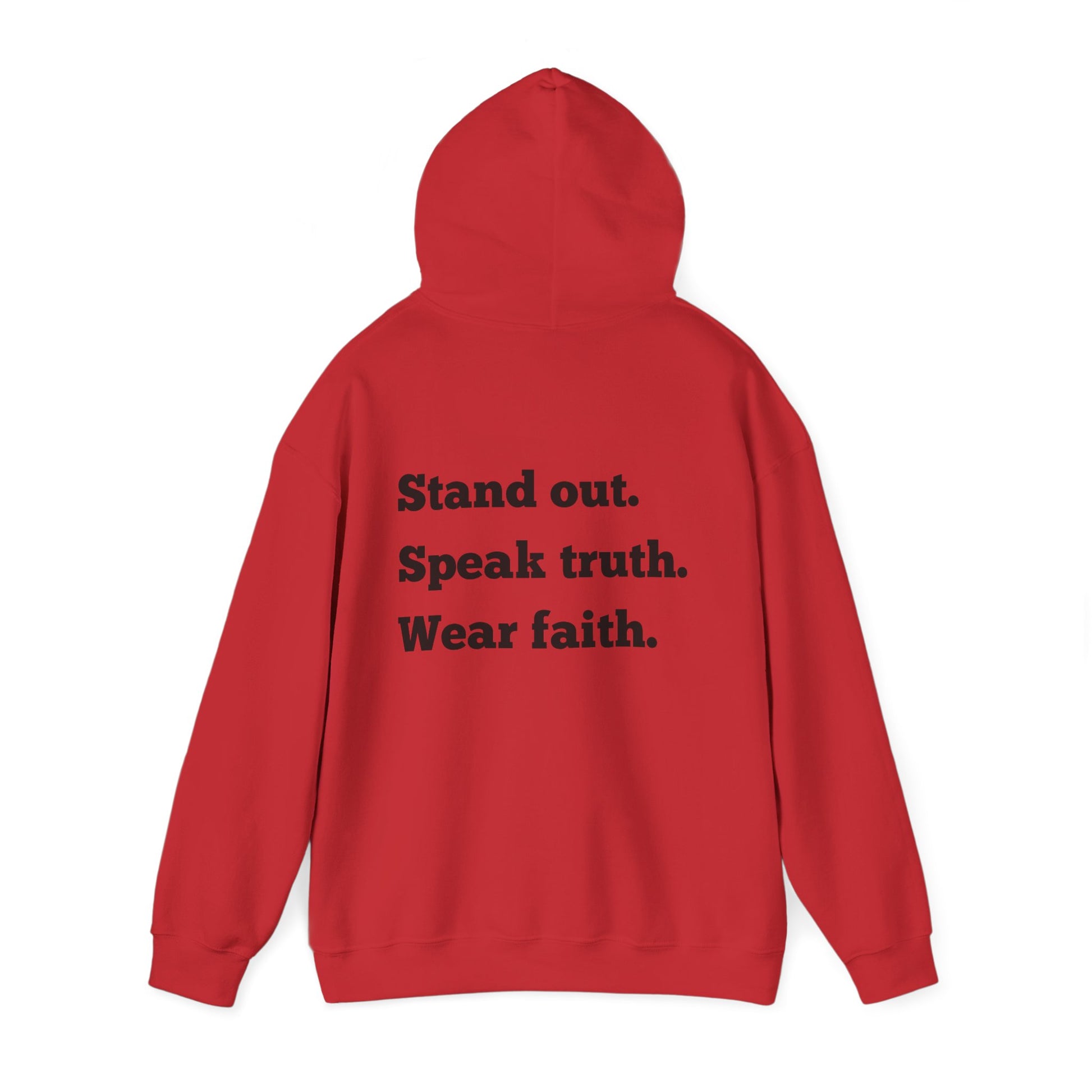 "Stand out, Speak truth, Wear faith" Men's Sweatshirt