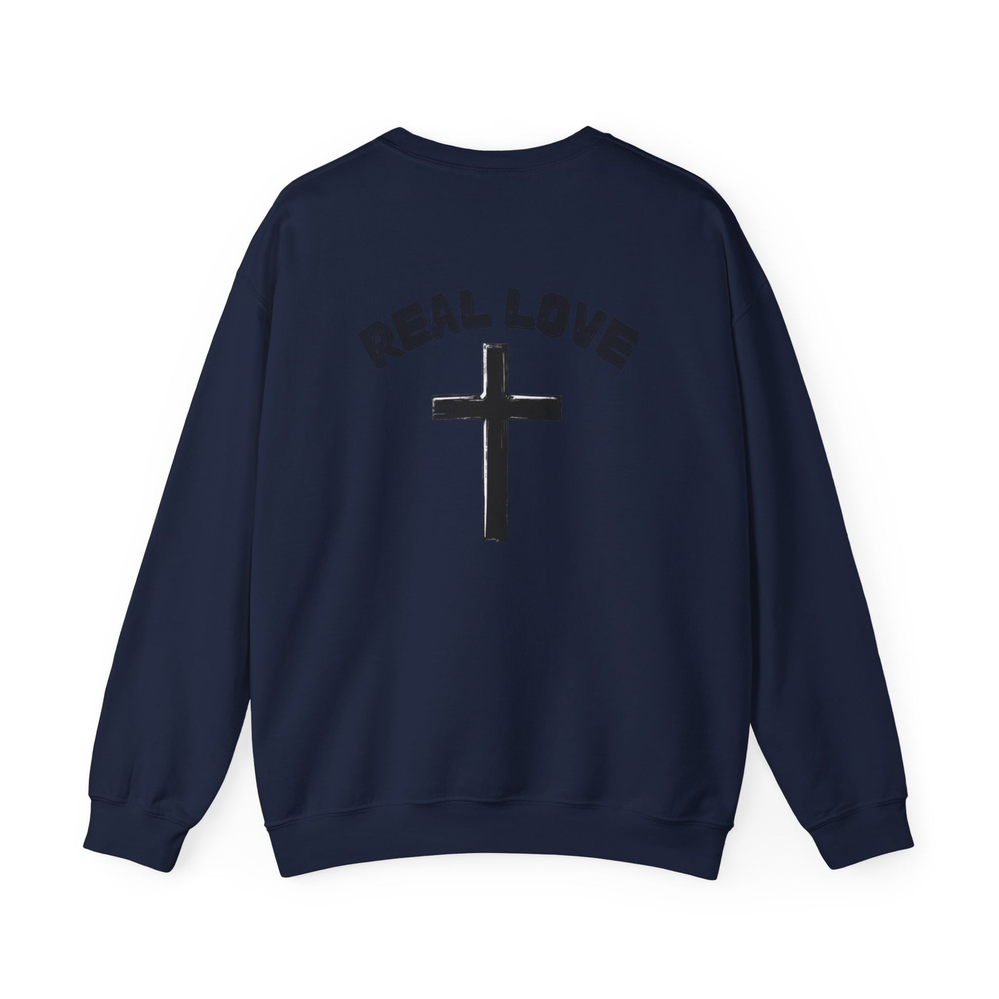 "Real love, cross" Men's Crewneck