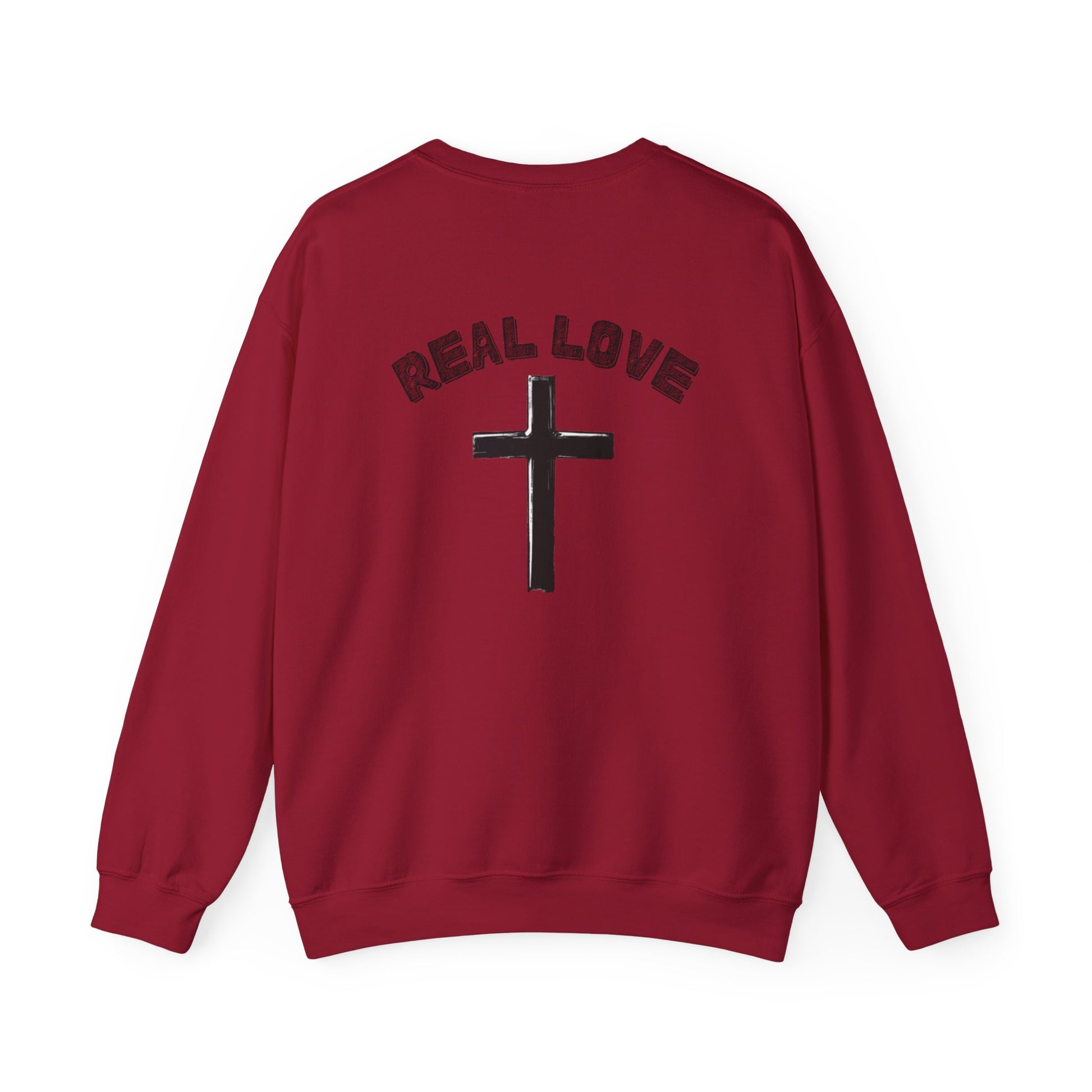 "Real love, cross" Men's Crewneck