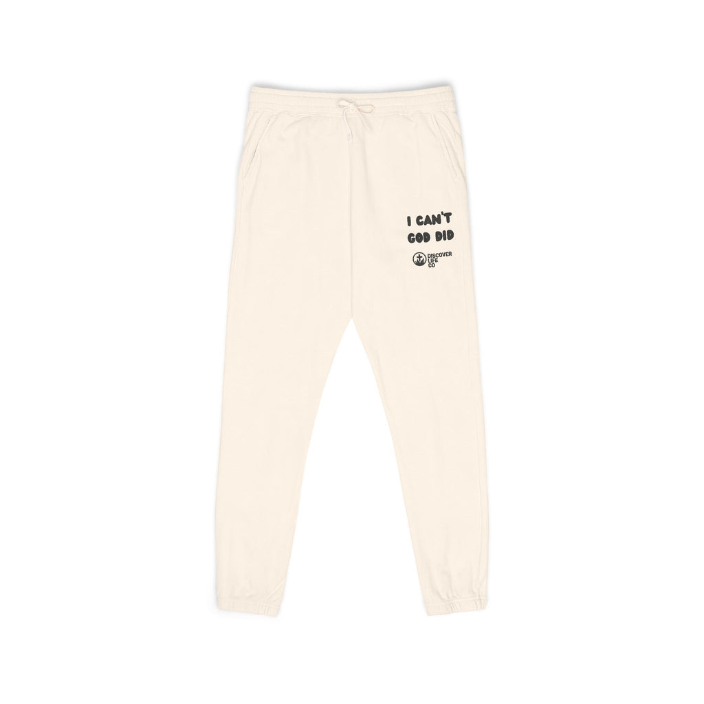 "I can't, God did" Men's Sweatpants
