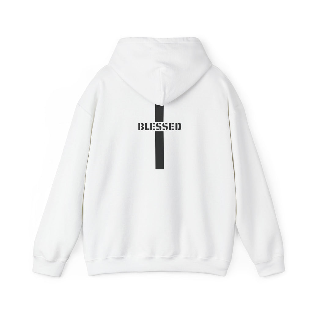 "Blessed cross" Faith-Inspired Unisex Heavy Blend™ Hooded Sweatshirt, Christian Hoodie, Blessed Apparel, Spiritual Gift, Cozy Sweatshirt