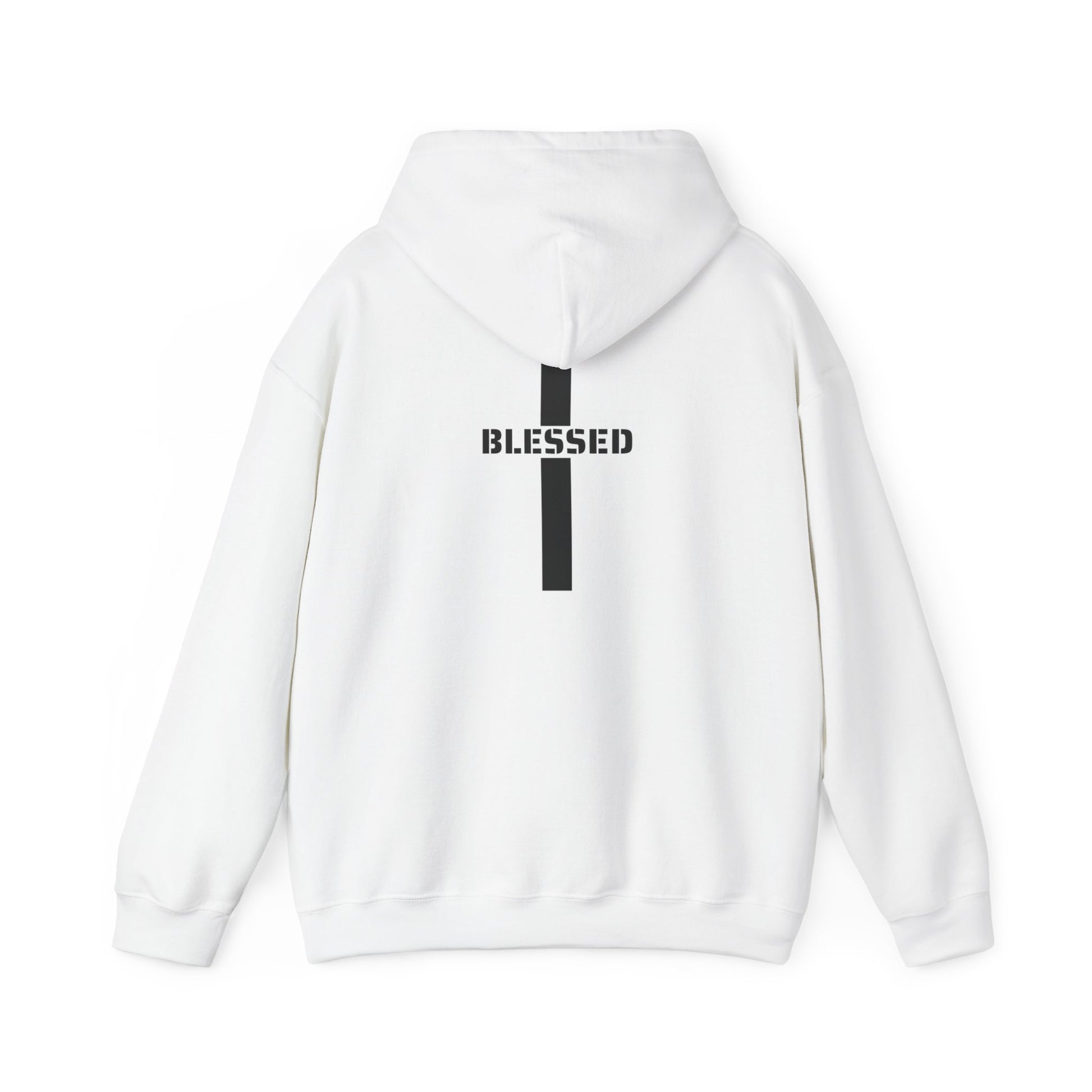 "Blessed cross" Faith-Inspired Unisex Heavy Blend™ Hooded Sweatshirt, Christian Hoodie, Blessed Apparel, Spiritual Gift, Cozy Sweatshirt