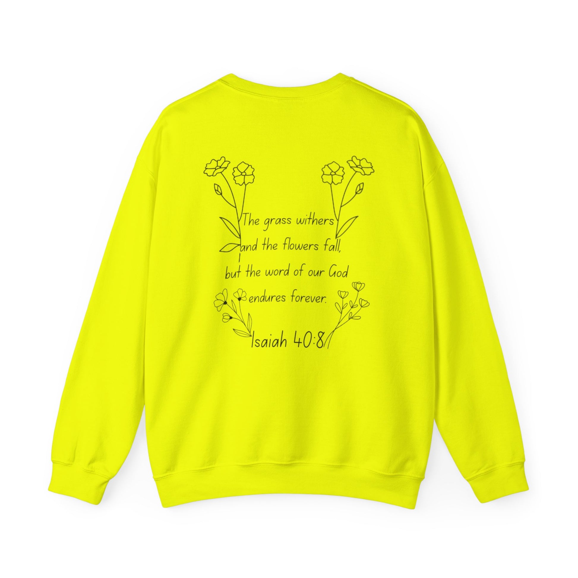 "Isaiah 40:8" Women's Crewneck