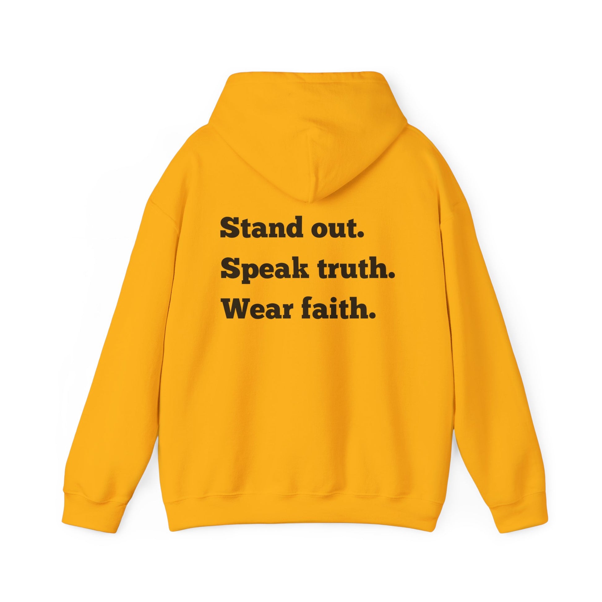 "Stand out, Speak truth, Wear faith" Men's Sweatshirt