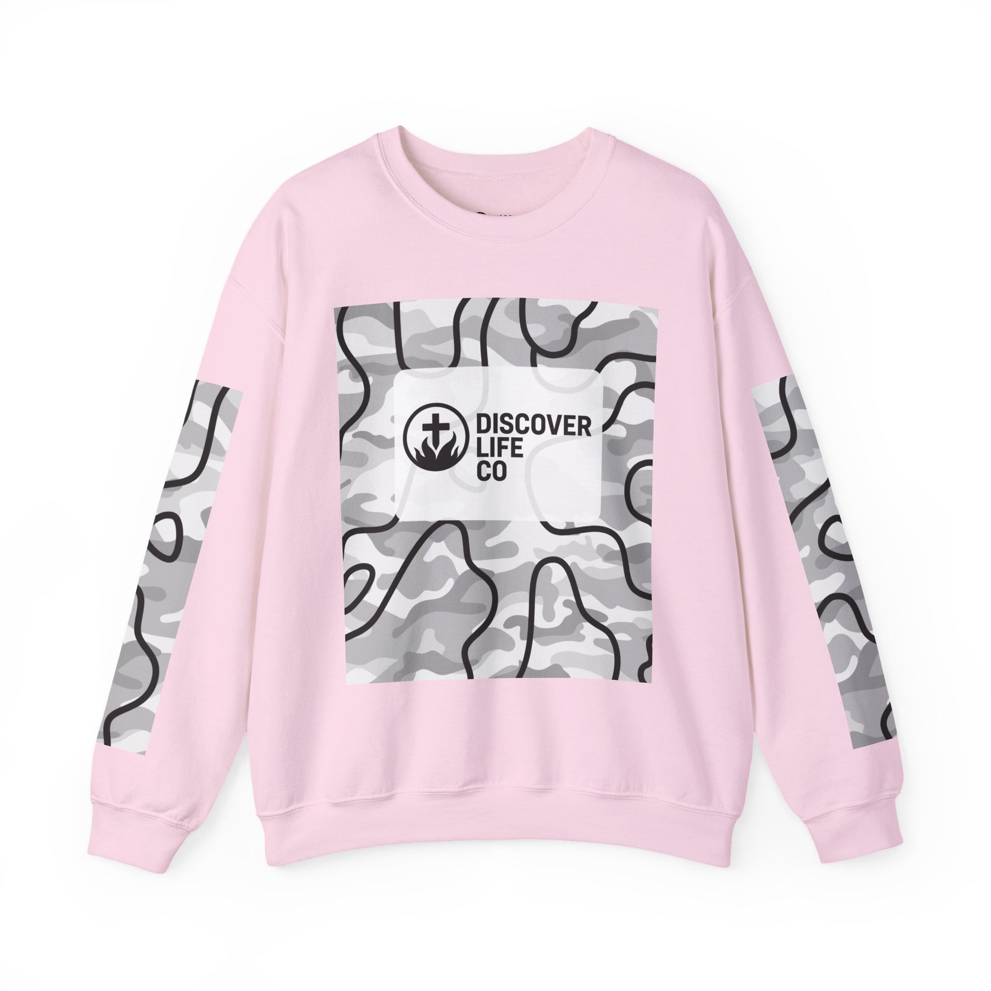 "Be the light" Men's Camo Crewneck