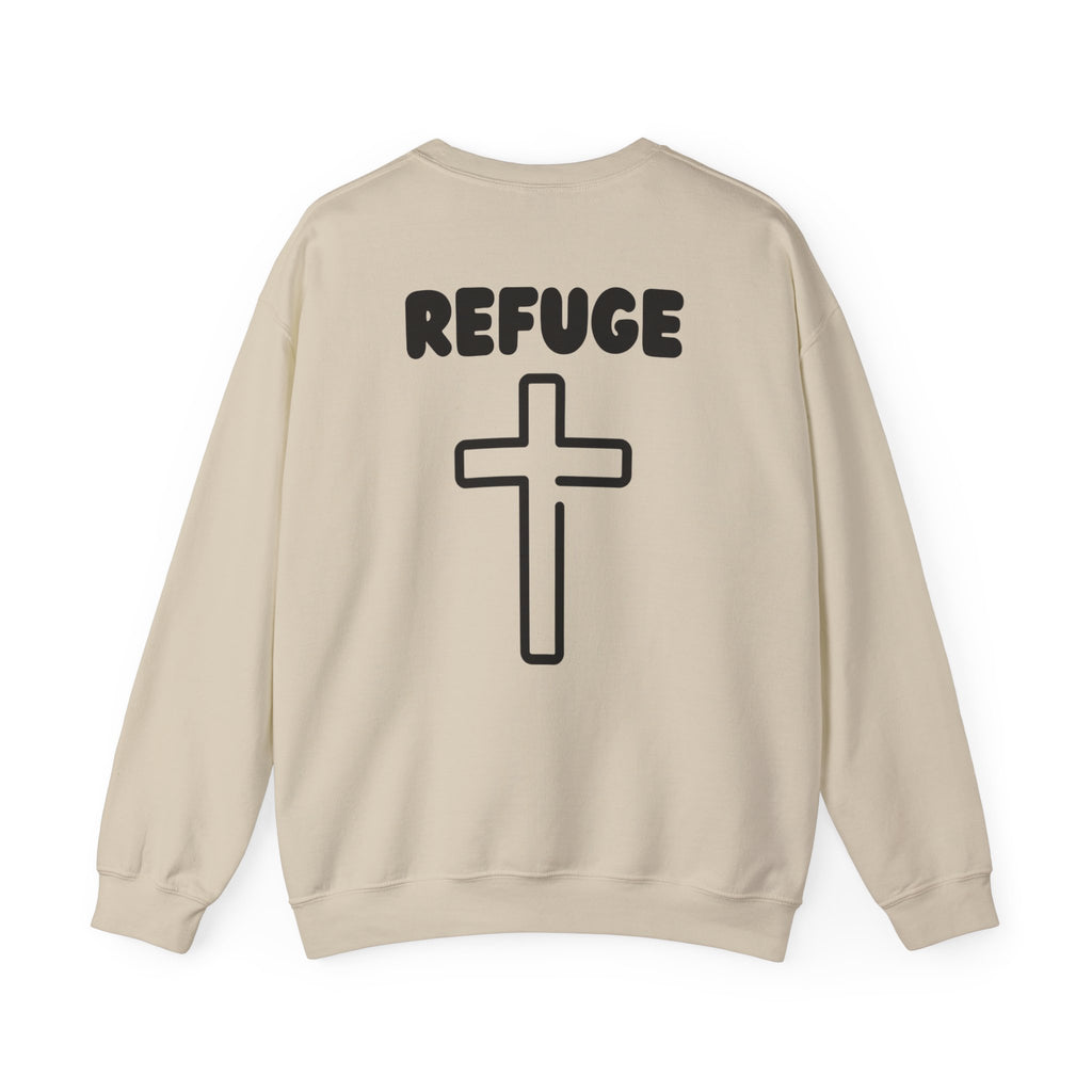 "Refuge, Cross" Men's Crewneck