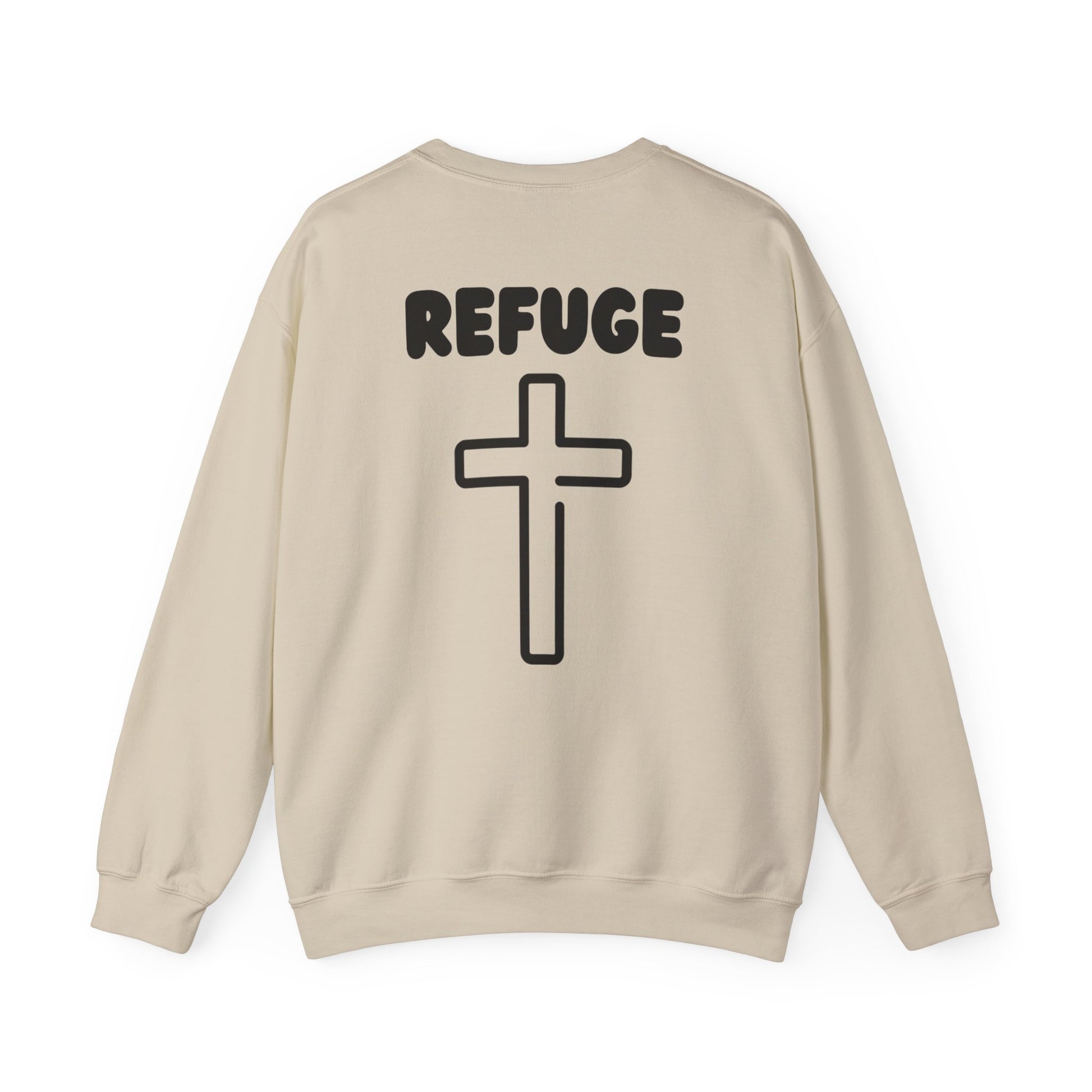 "Refuge, Cross" Men's Crewneck
