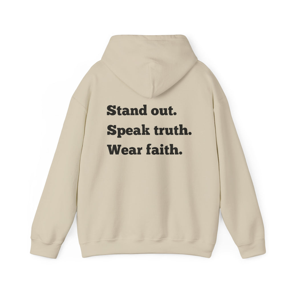 "Stand out" Faith-Inspired Hoodie: Stand Out, Speak Truth, Wear Faith | Unisex Sweatshirt for Inspirational Living, Gifts, Comfortable Style, [...]